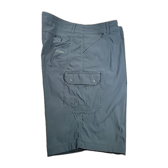 Kuhl Born In The Mountain Shorts Mens 40 Olive‎ GREEN Cargo Outdoor Gorp Hike - Picture 2 of 12